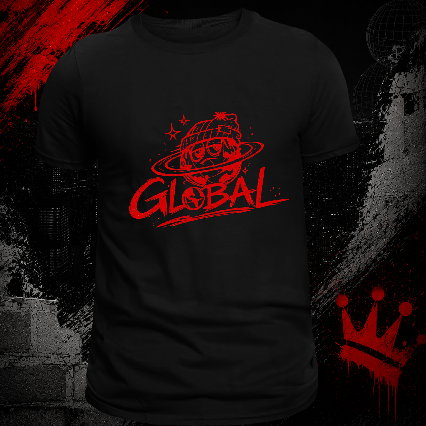 Global Logo Premium Cotton T-Shirt