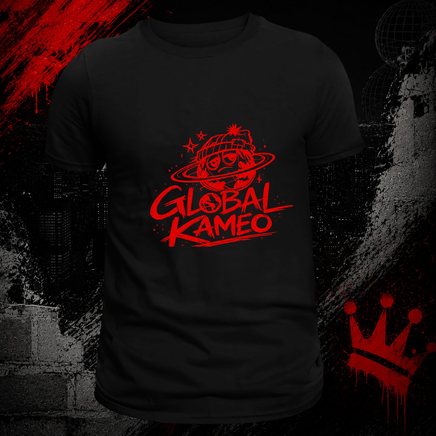 Global Logo Premium Cotton T-Shirt