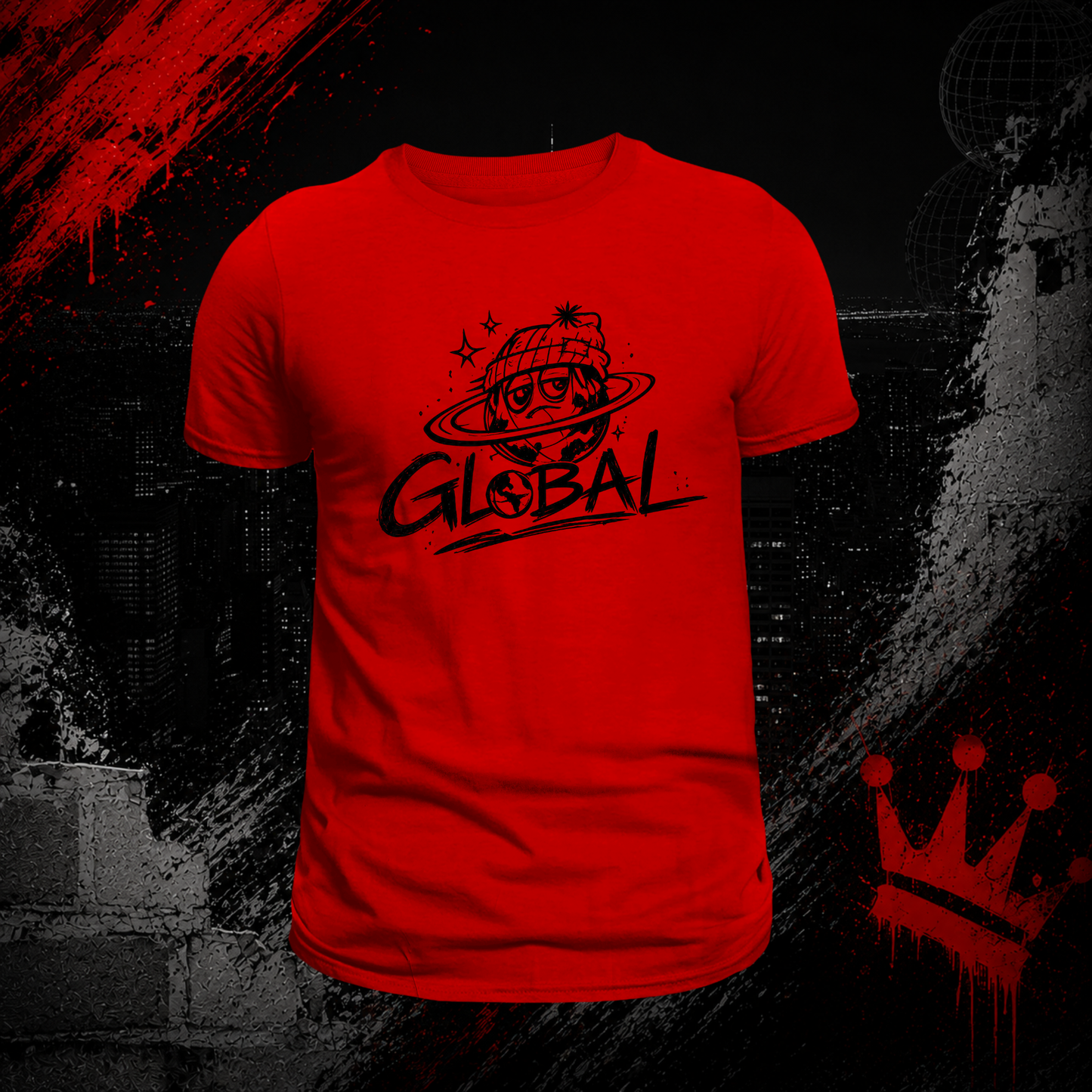 Global Logo Premium Cotton T-Shirt